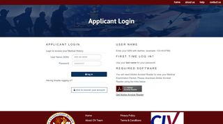 
                            2. Applicant Login - DODMETS