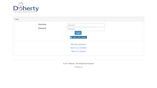 
                            7. Applicant Login - Doherty