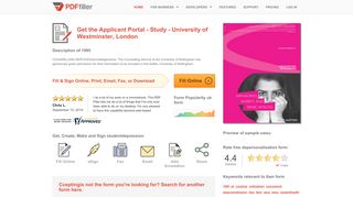 
                            9. Applicant Portal - Study - University of Westminster ... - PDFfiller