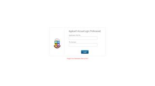 
                            2. Applicant's Login - NU