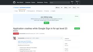 
                            9. Application crashes while Google Sign in for api level 23 ...