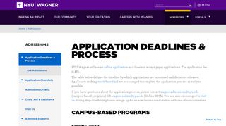 
                            3. Application Deadlines & Process | NYU Wagner