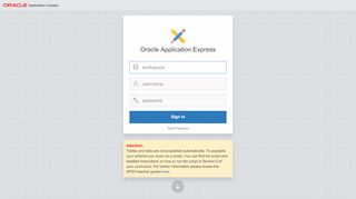 
                            5. Application Express - Sign In