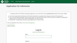 
                            11. Application for Admission - oaklandcc.elluciancrmrecruit.com