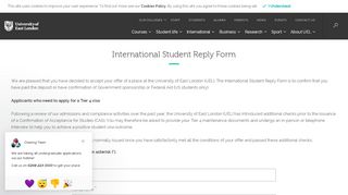 
                            6. Application Form - University of East London (UEL)