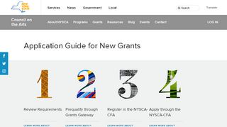 
                            3. Application Guide for New Grants | NYSCA