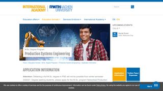 
                            8. Application Information - RWTH International Academy ...