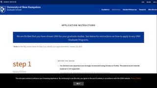
                            10. Application Instructions | Degrees, Programs and Certificates | UNH ...