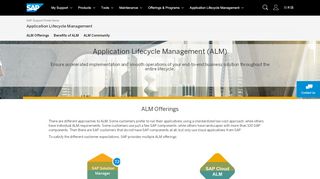 
                            8. Application Lifecycle Management (ALM) - SAP Support