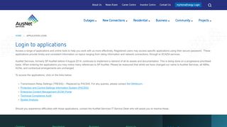 
                            1. Application login - AusNet Services