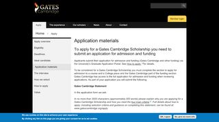 
                            9. Application materials | Gates Cambridge