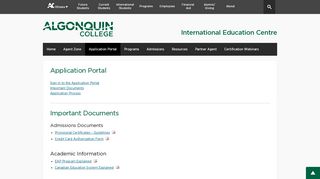 
                            4. Application Portal | International Education Centre - Algonquin College