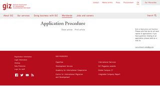 
                            2. Application Procedure - GIZ