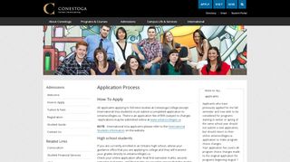 
                            4. Application Process | Conestoga College