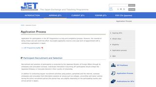 
                            9. Application Process | JET Programme