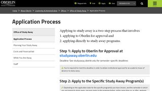 
                            8. Application Process | Oberlin College and Conservatory