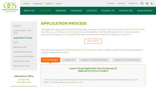 
                            3. Application Process - OES - Oregon Episcopal School