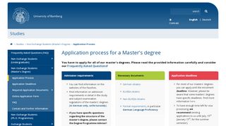 
                            7. Application Process - University of Bamberg