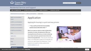 
                            4. Application - QMUL Residences - Queen Mary University of ...