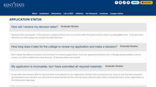 
                            3. Application Status | 1567174298 | Kent State University