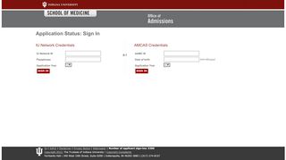 
                            4. Application Status > Sign In - CAITS - Indiana University