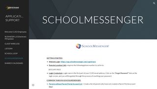 
                            9. APPLICATION SUPPORT - SCHOOLMESSENGER