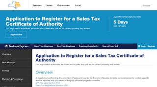 
                            5. Application to Register for a Sales Tax ... - New York