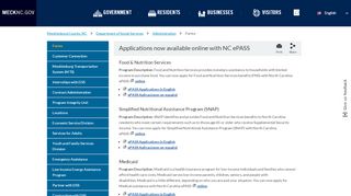 
                            5. Applications now available online with NC ePASS