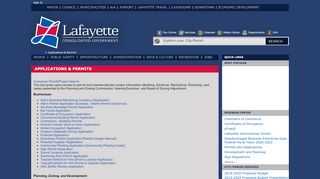 
                            5. Applications & Permits - Lafayette