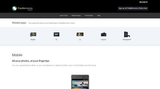 
                            2. Applications - PlayMemories Online
