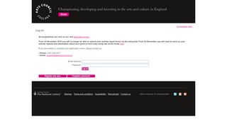 
                            6. Applications Portal - Arts Council England