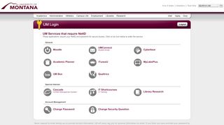 
                            8. Applications that use the NetId login - University of Montana