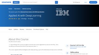 
                            2. Applied AI with DeepLearning | Coursera