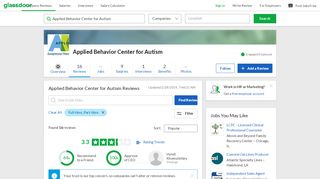 
                            9. Applied Behavior Center for Autism Reviews | Glassdoor