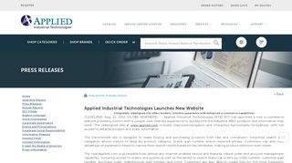 
                            5. Applied Industrial Technologies Launches New Website | Applied ...