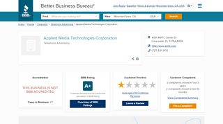 
                            6. Applied Media Technologies Corporation | Better Business Bureau ...