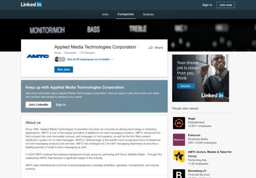 
                            7. Applied Media Technologies Corporation | LinkedIn