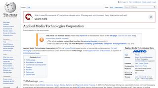 
                            4. Applied Media Technologies Corporation - Wikipedia