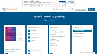 
                            4. Applied Thermal Engineering | Journal | ScienceDirect.com