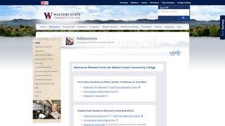 
                            6. Apply -- Admissions - Walters State Community College