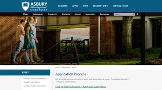 
                            4. Apply - Asbury Theological Seminary