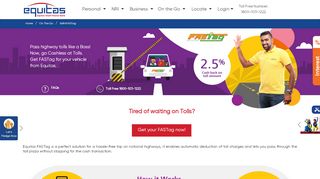 
                            1. Apply FASTag Online - Go Cash Less at Tolls | Equitas