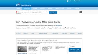 
                            11. Apply for a Citi® / AAdvantage® Airline Miles Credit Card ...