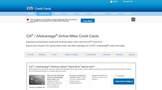 
                            7. Apply for a Citi® / AAdvantage® Airline Miles Credit Card ...