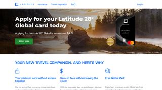 
                            4. Apply for a Credit Card | Latitude 28° Global ... - 28 Degrees