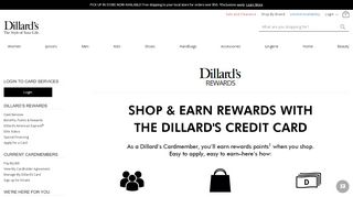 
                            8. Apply For a Dillard’s Credit Card & Get Rewards for Shopping