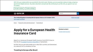 
                            1. Apply for a European Health Insurance Card - …