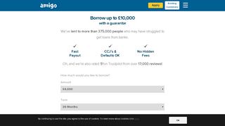 
                            9. Apply For A Guarantor Loan | Amigo Loans