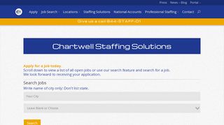 
                            1. Apply for a job at Chartwell Staffing Solutions