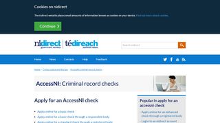 
                            2. Apply for an AccessNI check | nidirect